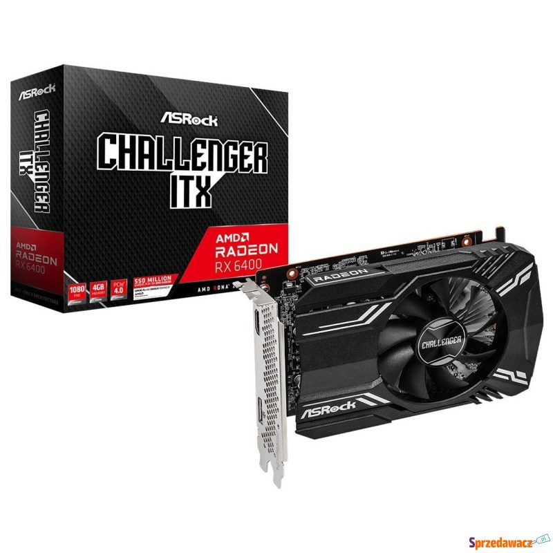 ASRock Radeon RX 6400 Challenger ITX 4GB - Karty graficzne - Częstochowa