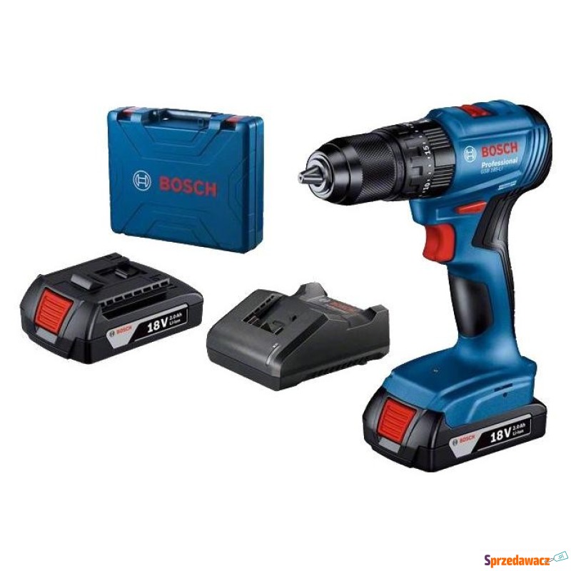 Bosch GSB 185-LI 2x GBA 18V 2,0 Ah - Wkrętarki - Nowy Dwór Mazowiecki