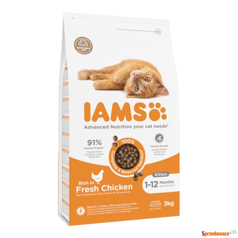 IAMS Advanced Nutrition Kitten, ze świeżym ku... - Karmy dla kotów - Bytom