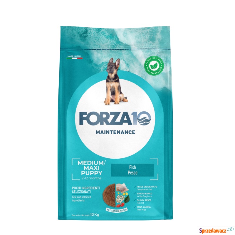 Forza 10 Puppy Junior, z rybą - 2 x 12 kg - Karmy dla psów - Piła