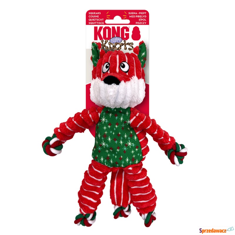 KONG Holiday Floppy Knots Fox - Rozm. S/M: 25... - Zabawki dla psów - Sosnowiec