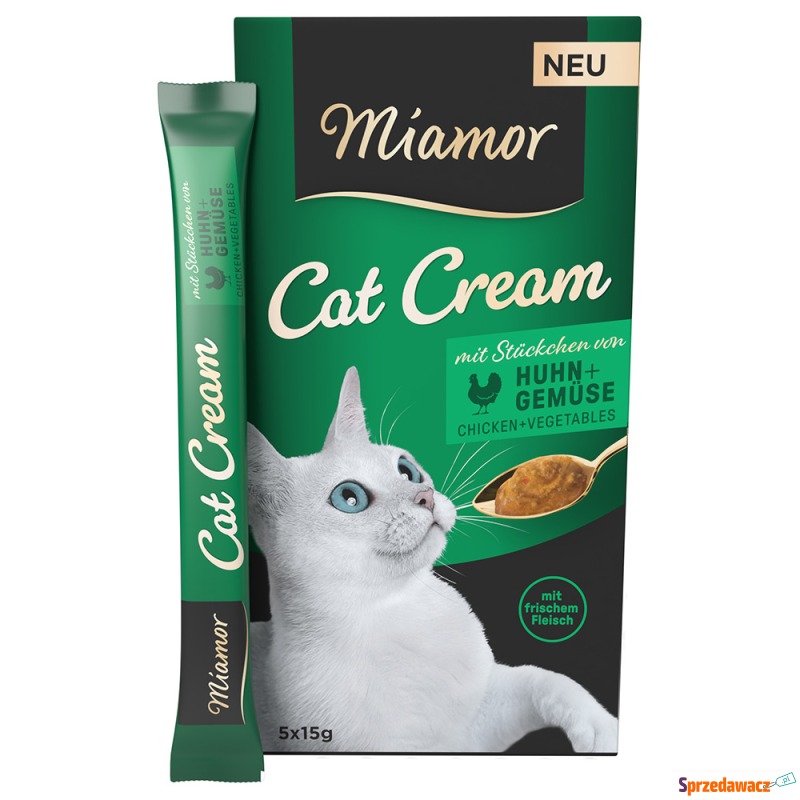 Miamor Cat Cream, kurczak i warzywa - 55 x 15... - Przysmaki dla kotów - Mikołów