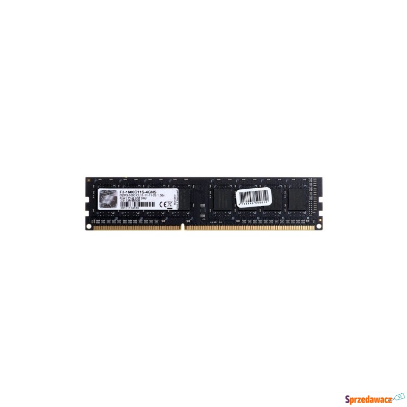 Pamięć G.SKILL F3-1600C11S-4GNS (DDR3; 1 x 4 GB;... - Pamieć RAM - Szczecin