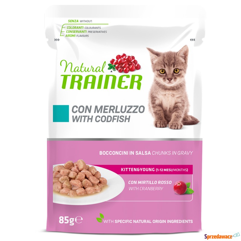 Natural Trainer Kitten & Young  - Dorsz, 24 x... - Karmy dla kotów - Zamość