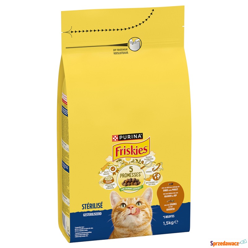 PURINA Friskies Sterilised, indyk i kurczak z... - Karmy dla kotów - Skierniewice