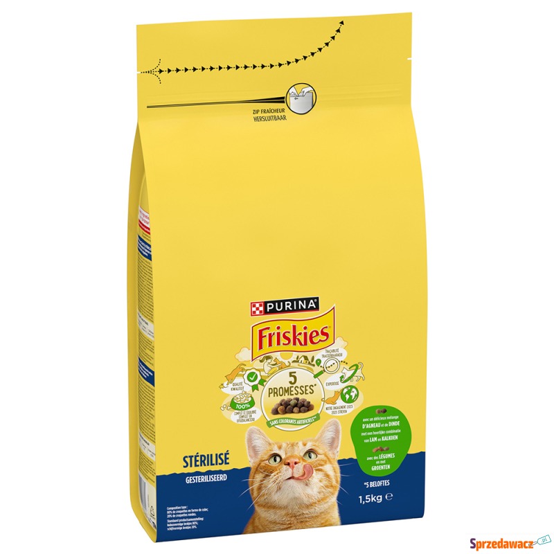 PURINA Friskies Sterilised, jagnięcina i kurczak... - Karmy dla kotów - Sochaczew