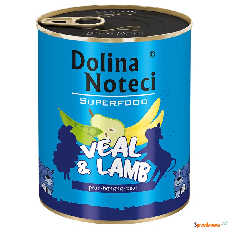 Dolina Noteci Superfood, 12 x 800 g - Cielęcina... - Karmy dla psów - Poznań