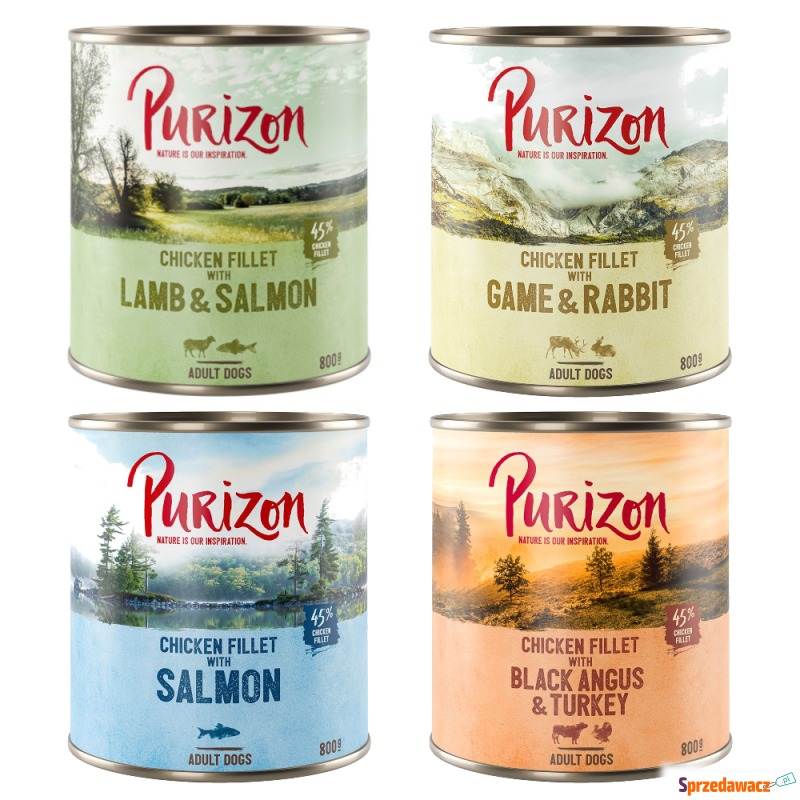 Purizon Adult, 6 x 800 g  - Pakiet mieszany - Karmy dla psów - Kalisz