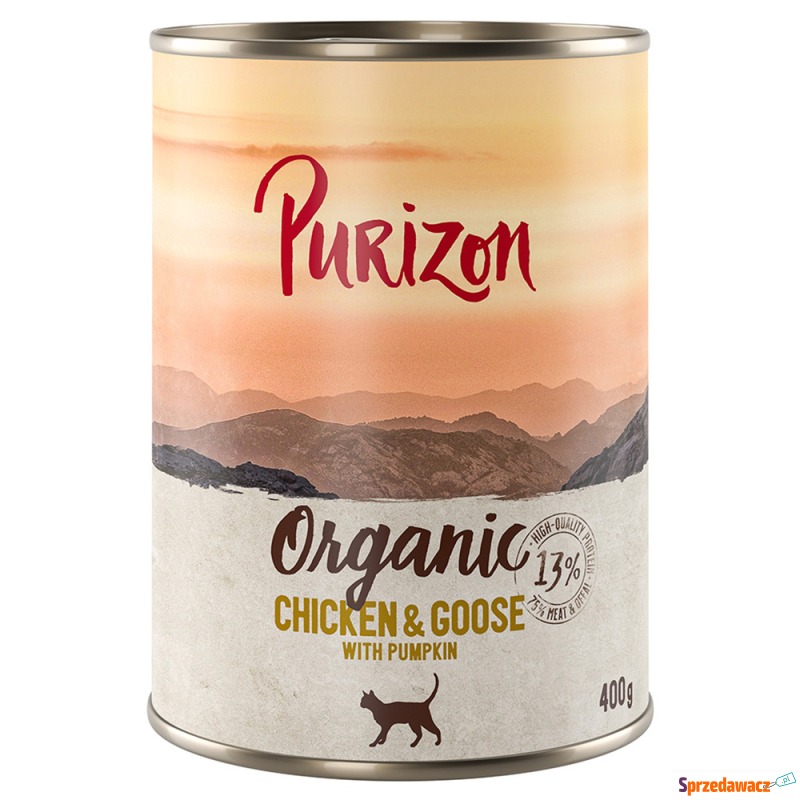 Purizon Organic, 6 x 400 g - Biokurczak i biogęś... - Karmy dla kotów - Słupsk