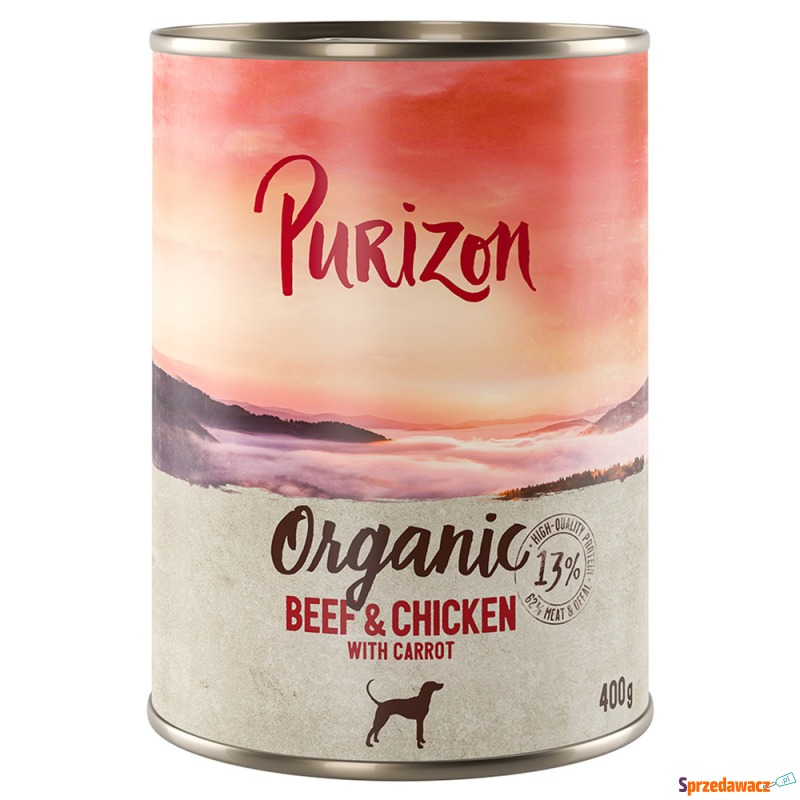 Purizon Organic, 6 x 400 g - Biowołowina i bi... - Karmy dla psów - Gorzów Wielkopolski