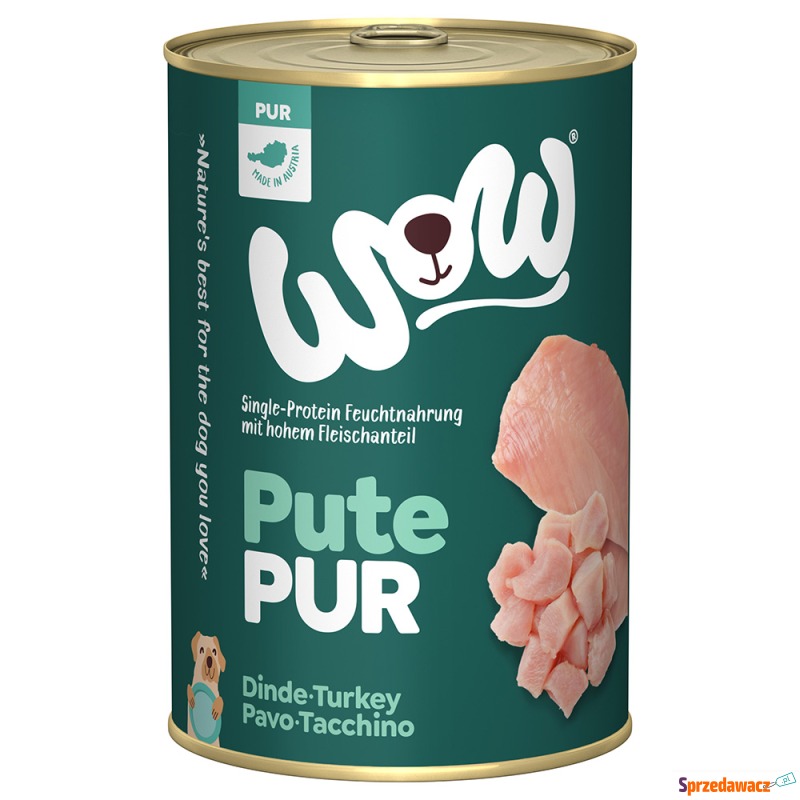 WOW Pur, 6 x 400 g - Indyk - Karmy dla psów - Bytom