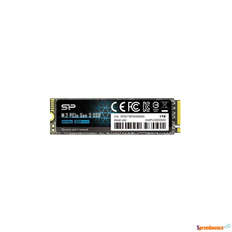 Dysk SSD Silicon Power A60 1TB M.2 PCIe NVMe... - Dyski twarde - Wrocław