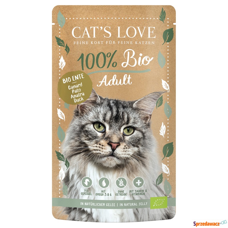 Cat's Love Bio, 6 x 100 g - Adult, Biokaczka - Karmy dla kotów - Toruń