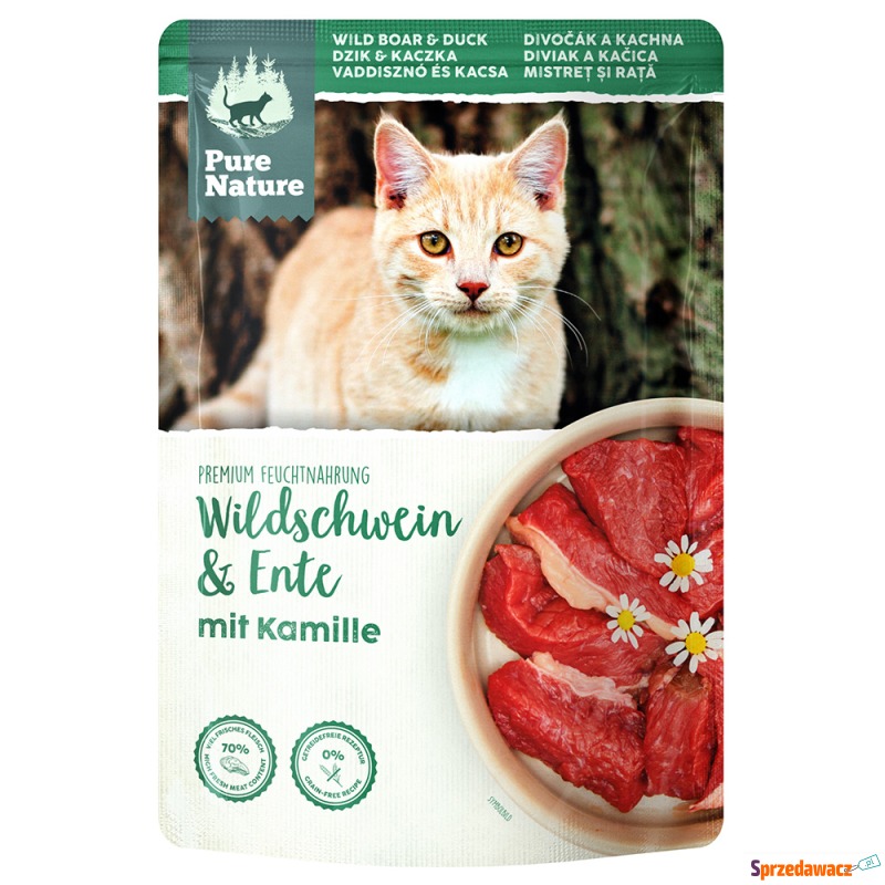 Pure Nature Feline, 12 x 85 g - Dzik i kaczka - Karmy dla kotów - Rzeszów