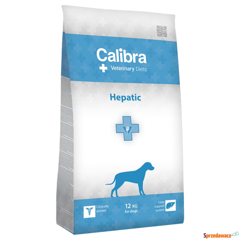 Calibra Veterinary Diet Dog Hepatic, łosoś - 12... - Karmy dla psów - Opole