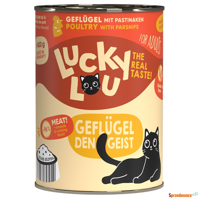 Lucky Lou Adult 6 x 400 g - Drób - Karmy dla kotów - Bytom