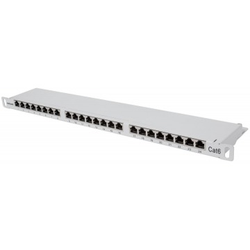 Patch panel Intellinet 720878 Patch panel FTP Cat6 0,5U 24-porty RJ45, szary