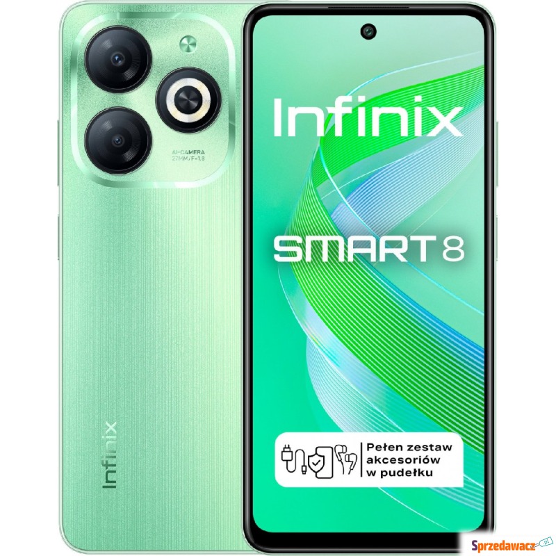 Infinix Smart 8 3/64GB Crystal Green - Telefony komórkowe - Pruszcz Gdański