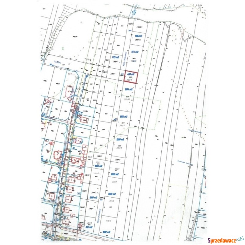 Działka budowlana na sprzedaż, 448m², Zgierz,... - Działki na sprzedaż - Zgierz