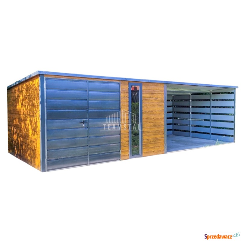 Garaż Blaszany 4x3m + Wiata 4,5x3m...