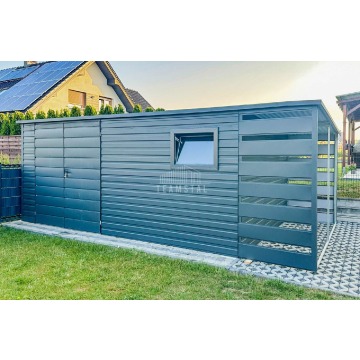 Schowek Domek Ogrodowy 4,5x2m + Wiata 1m Brama... - Altany, domki, namioty - Włocławek - zdjęcie 7