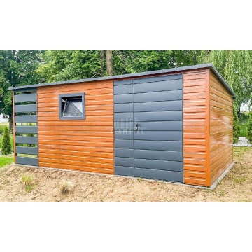 Schowek Domek Ogrodowy 4x2,5m + wiata 1m Okno... - Altany, domki, namioty - Częstochowa - zdjęcie 3