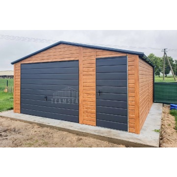 Garaż Blaszany 5,5x6m Brama Uchylna Drzwi Jasny... - Garaże i wiaty - Opole - zdjęcie 5