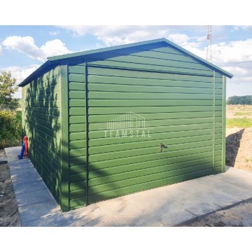 Garaż Blaszany 3,5x6m Brama Uchylna - Zielony... - Garaże i wiaty - Malbork - zdjęcie 2