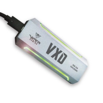 PATRIOT VXD obudowa SSD USB3.2 M.2 NVMe 1.3 do 2TB Aluminium RGB