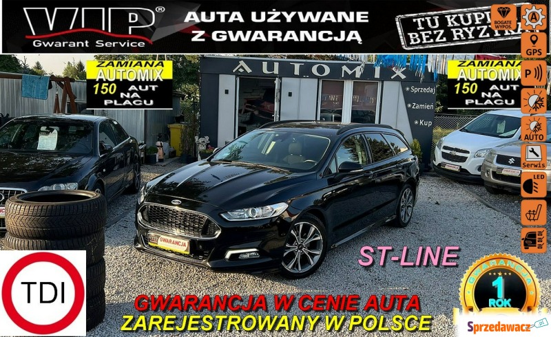 Ford Mondeo - Pełny ST-LINE ! 2,0 Tdci 180KM... - Samochody osobowe - Świdnica