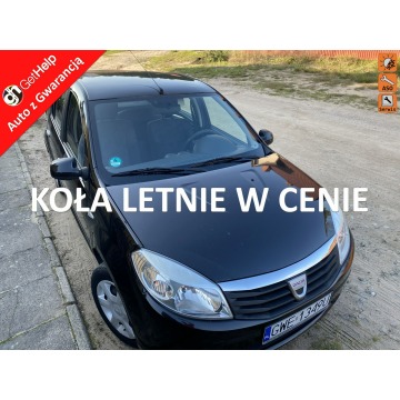 Dacia Sandero - Nowe sprzęgło, benzyna, dodatkowe koła,klimatyzacja, el. szyby, isofix