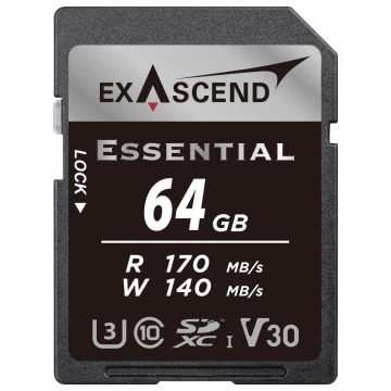 ExAscend 64GB SDXC Essential UHS-I V30 U3