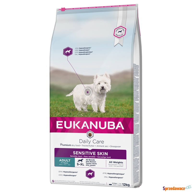 Dwupak Eukanuba Daily Care - Adult Sensitive Skin,... - Karmy dla psów - Chrośnica