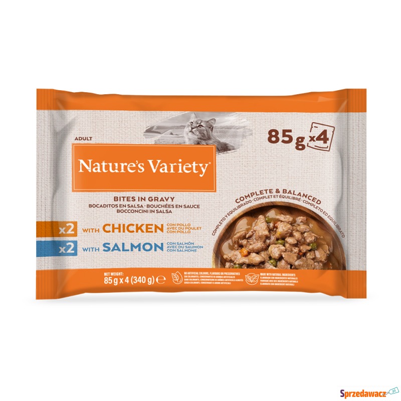 Nature's Variety Bites w sosie, 44 x 85 g - Z... - Karmy dla kotów - Gdynia