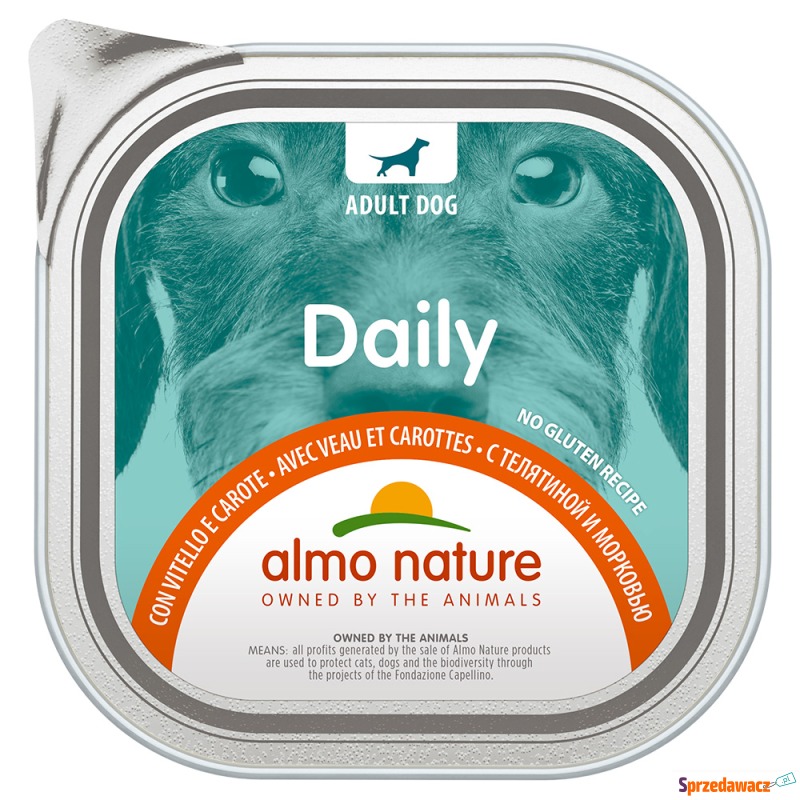 Almo Nature Daily, 9 x 300 g - Z cielęciną i... - Karmy dla psów - Olsztyn