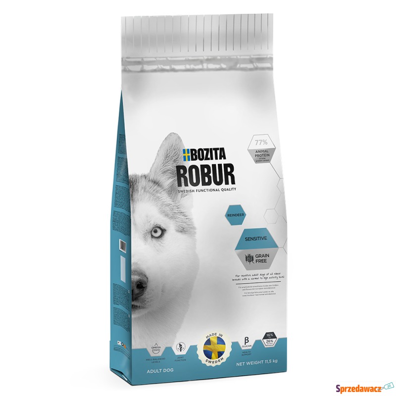 Bozita Robur Sensitive Grainfree, renifer - 11,5... - Karmy dla psów - Gdynia