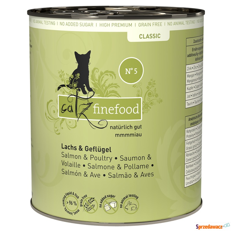 catz finefood w puszkach, 6 x 800 g - Łosoś z... - Karmy dla kotów - Bydgoszcz