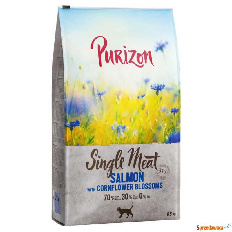 Purizon Single Meat, łosoś z kwiatami chabru -... - Karmy dla kotów - Wrocław