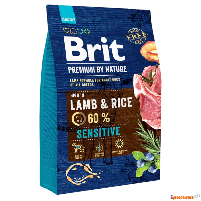 Brit Premium By Nature Sensitive, jagnięcina -... - Karmy dla psów - Inowrocław