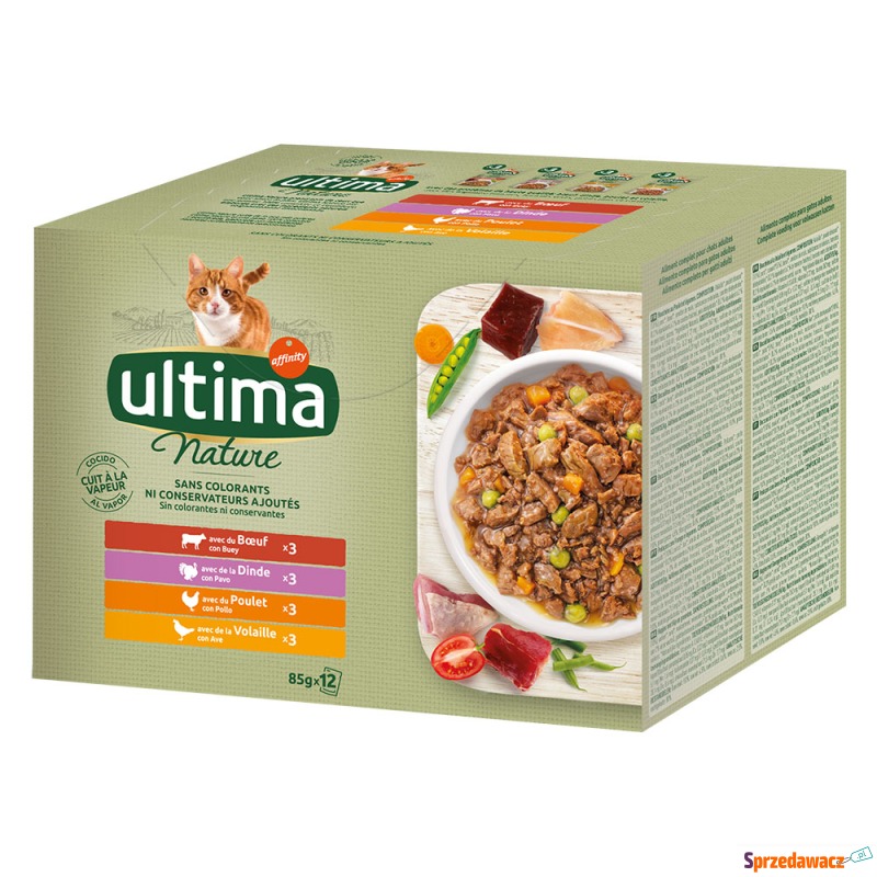 Ultima Nature  - 48 x 85 g Wybór mięsny (woło... - Karmy dla kotów - Poznań