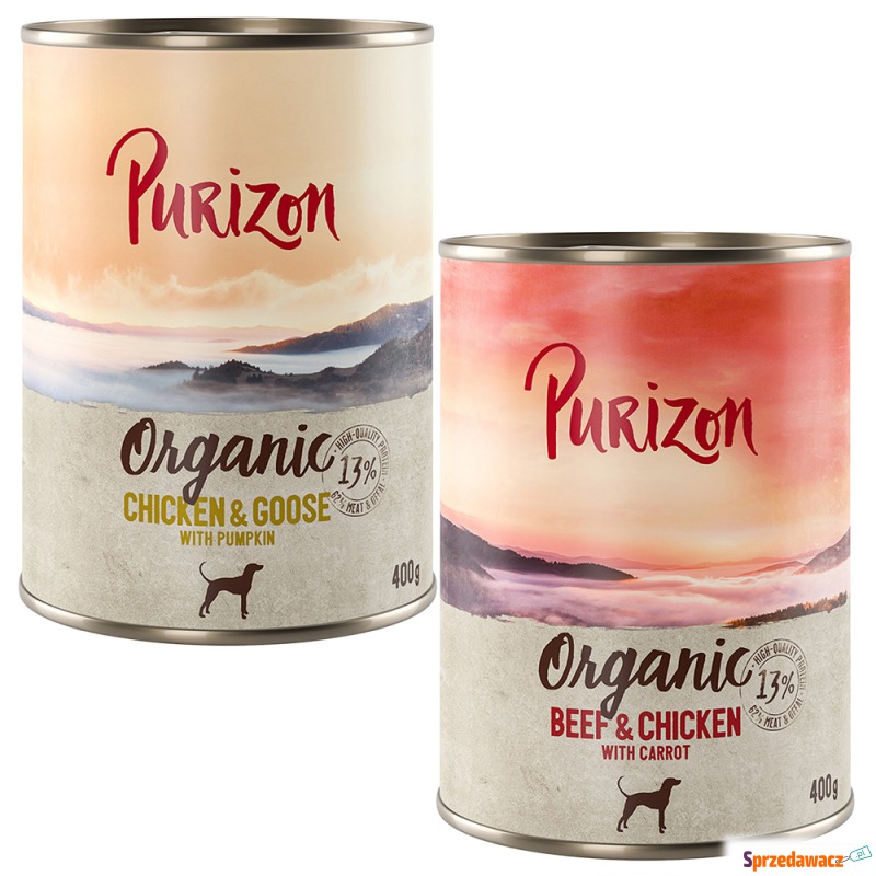 Purizon Organic, 6 x 400 g - Pakiet mieszany I:... - Karmy dla psów - Lublin