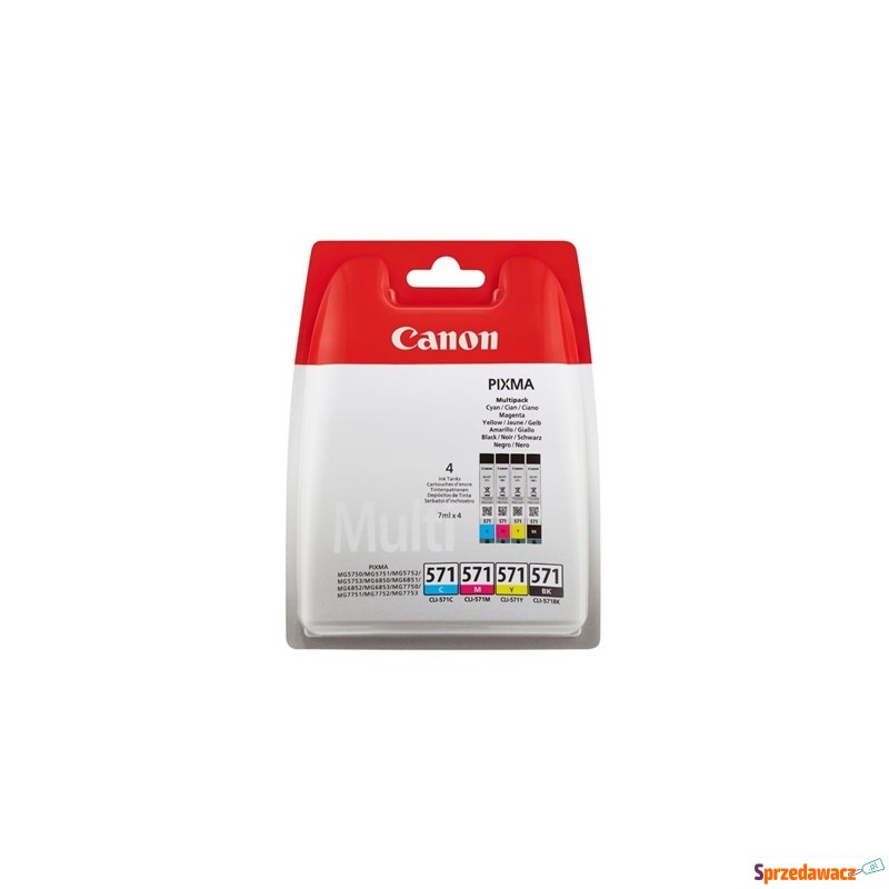 Tusze Oryginalne Canon CLI-571 CMYK (0386C005)... - Tusze, tonery - Bytom