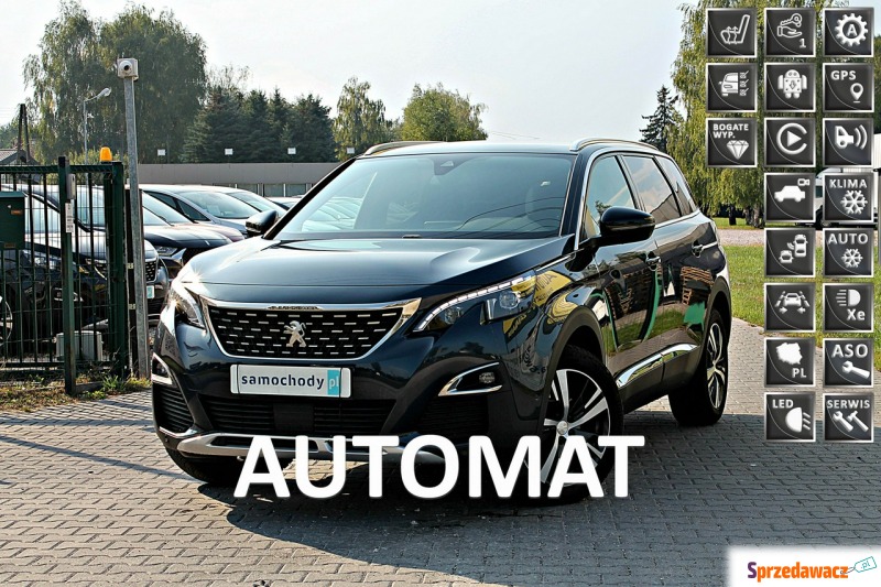 Peugeot 5008  SUV 2019,  1.6 benzyna - Na sprzedaż za 89 998 zł - Warszawa