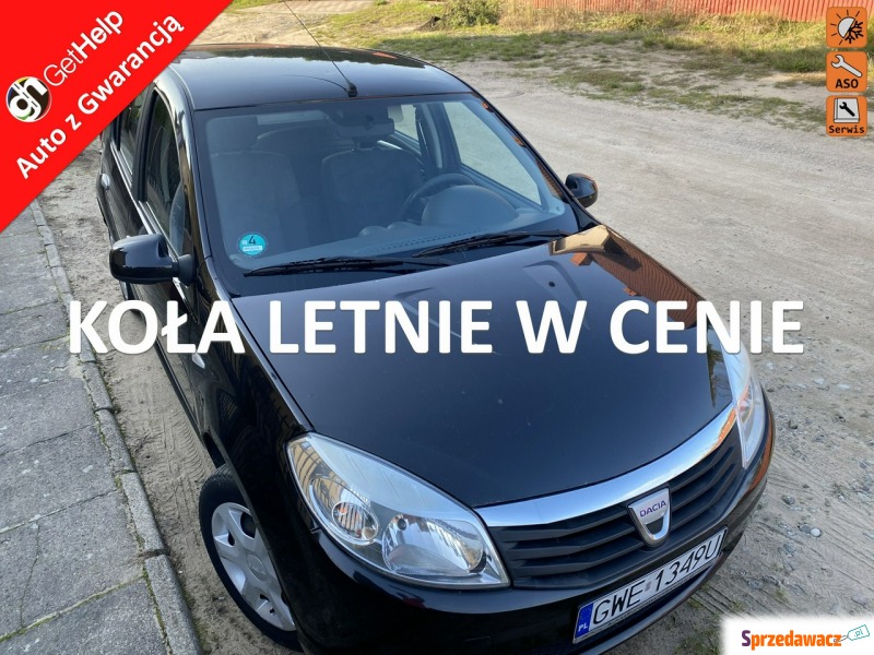 Dacia Sandero  Hatchback 2009,  1.4 benzyna - Na sprzedaż za 11 800 zł - Wejherowo