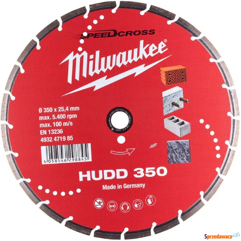 Tarcza diamentowa Milwaukee Speedcross HUDD P... - Akcesoria do elektro... - Kielce