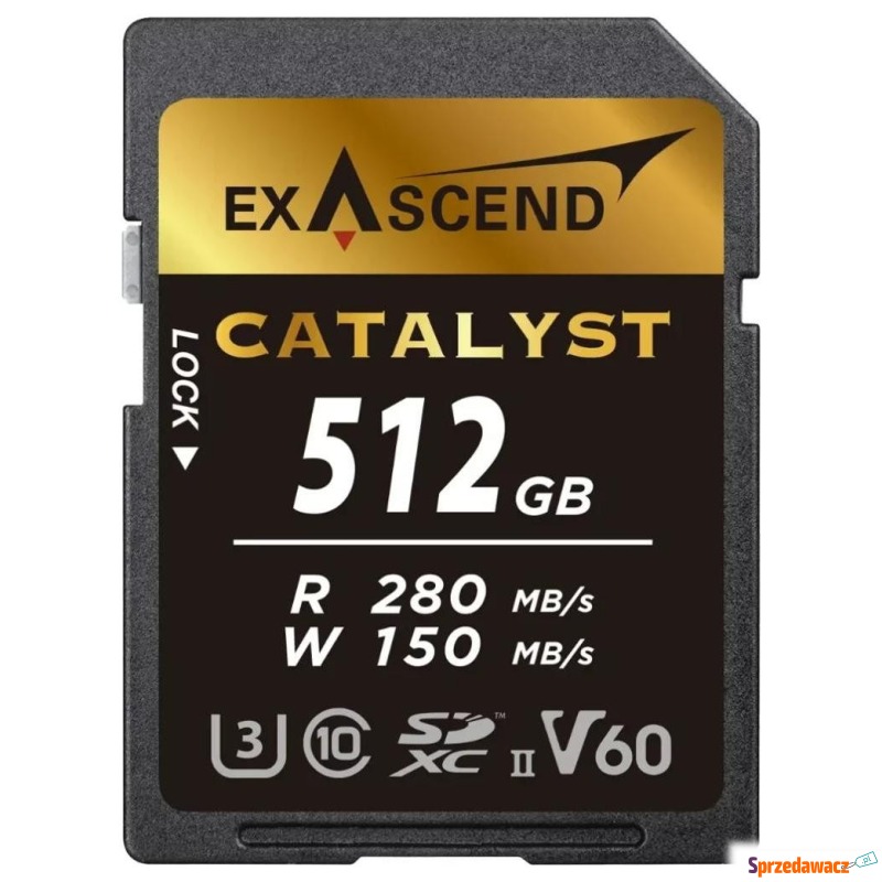 ExAscend 512GB SDXC Catalyst UHS-II V60 U3 - Karty pamięci, czytniki,... - Sochaczew