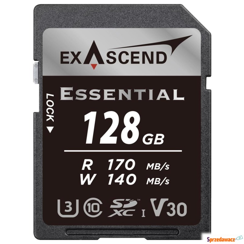 ExAscend 128GB SDXC Essential UHS-I V30 U3 - Karty pamięci, czytniki,... - Słupsk