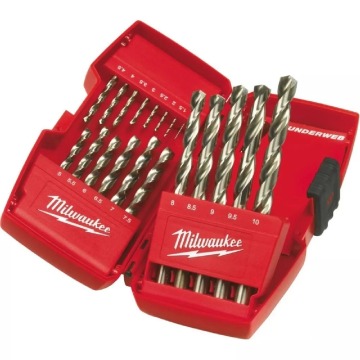 Zestaw wierteł do metalu Milwaukee Thunderweb HSS-G (19 sztuk)