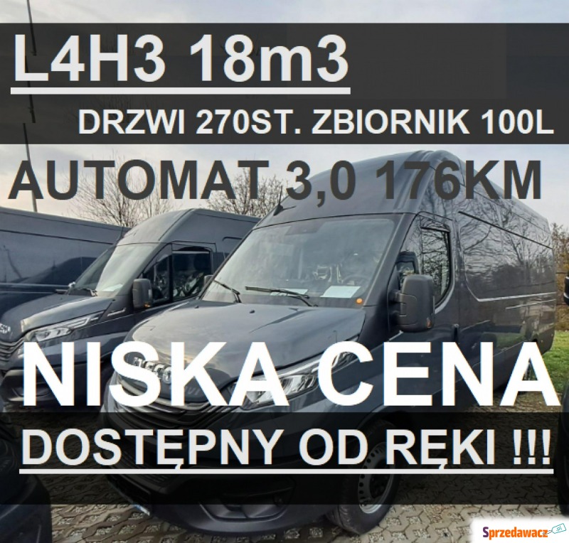 Iveco Daily 35S18 H - 18m3 L4H3 Furgon Automat... - Dostawcze i ciężarowe - Szczecinek