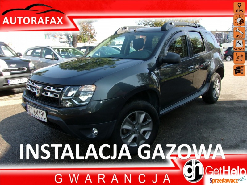 Dacia Duster  SUV 2014,  1.6 benzyna+LPG - Na sprzedaż za 38 900 zł - Cieszyn